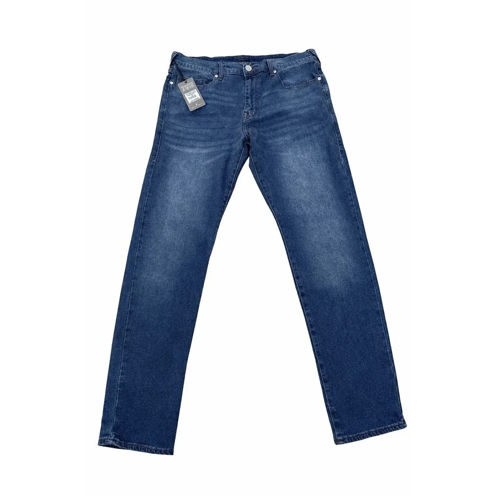 True Religion Geno Relaxed Slim Jeans Mens‎ 36x32 Mirage Wash NWT $164